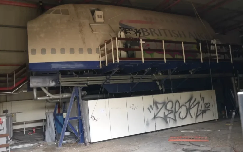 British Airways training center near Heathrow Airport that's sat abandoned for years and, for a couple of reasons, that probably won't change