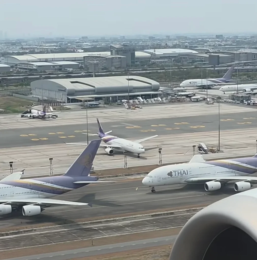 There's an entire fleet of Airbus A380s that's been sitting unmoved and abandoned at an airport in Thailand for years