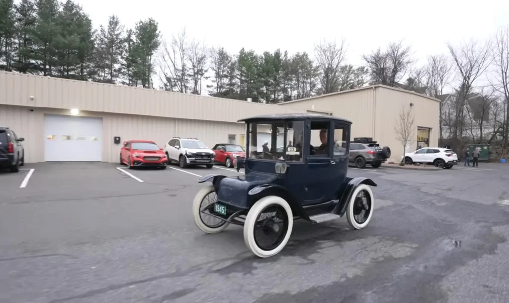 These guys gave a 1914 Detroit Electric car its first wash in 100 years, and it's honestly the coolest thing we've seen today