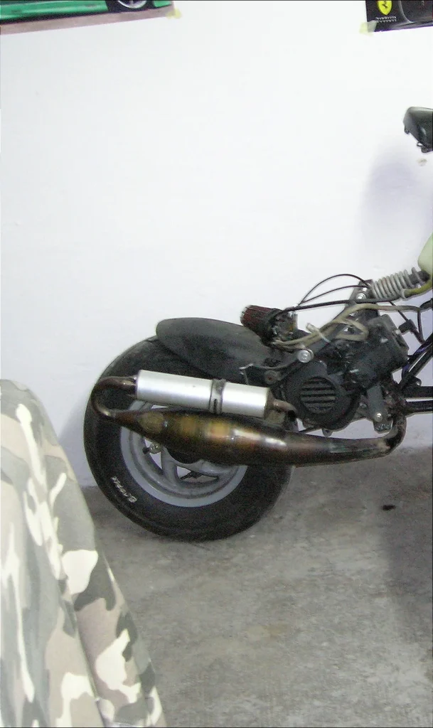 These guys turned a cheap Italian summer bicycle into a minibike using an engine but it didn't go to plan