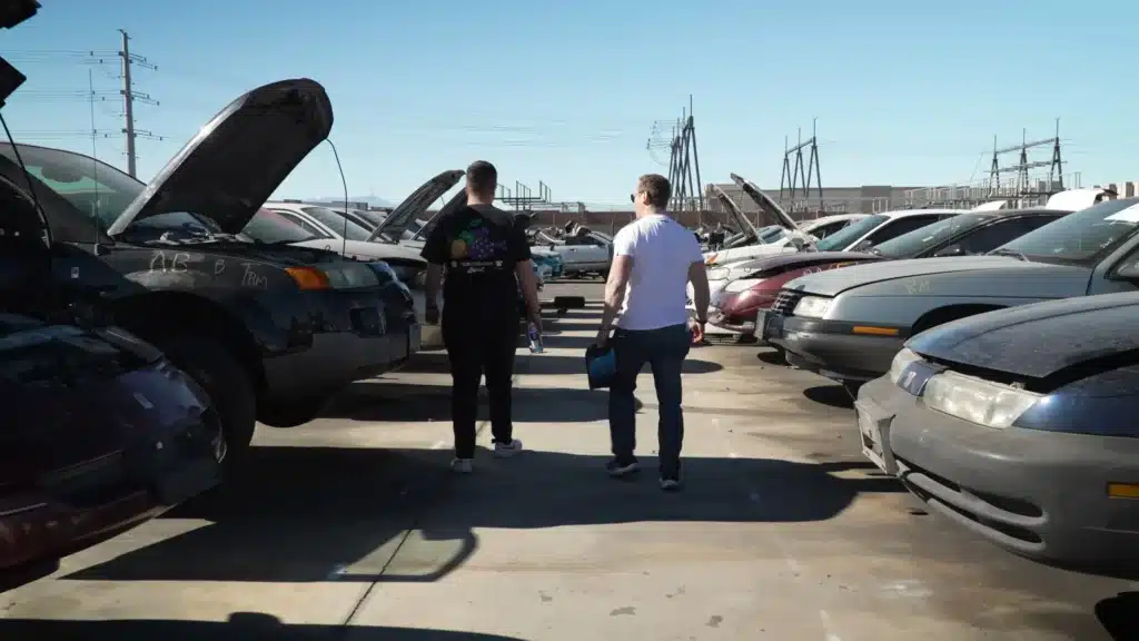 These-guys-went-for-the-ultimate-day-out-at-a-Las-Vegas-junkyard-and-were-captivated-by-some-unforgettable-car-finds-and-cheap-parts