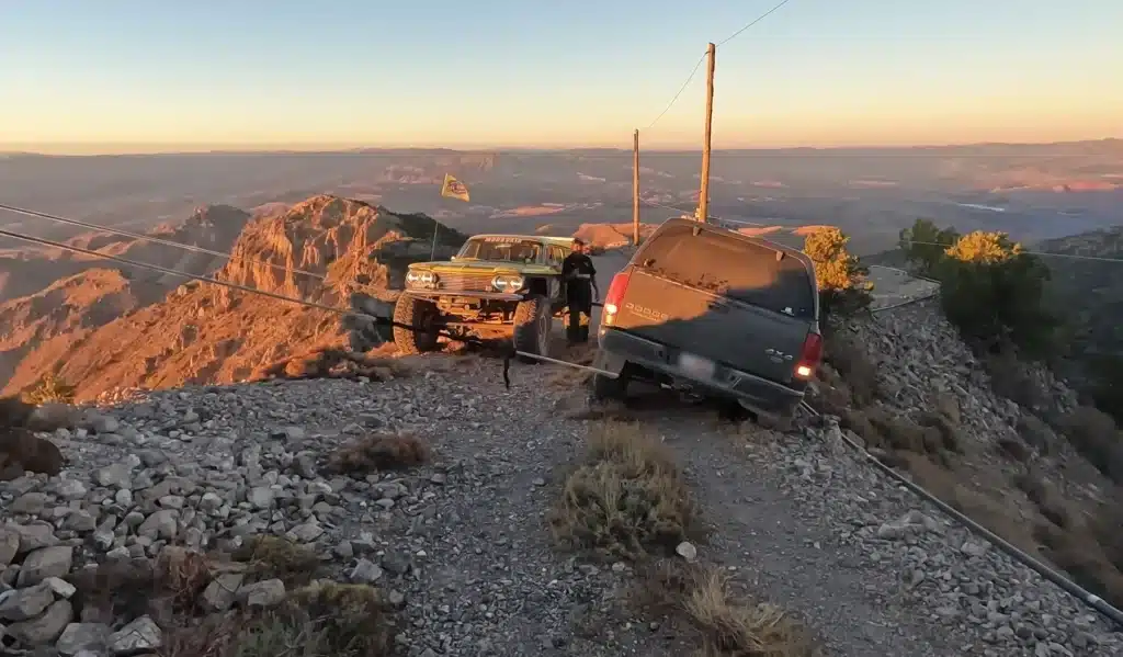 The RAM truck was luckily rescued