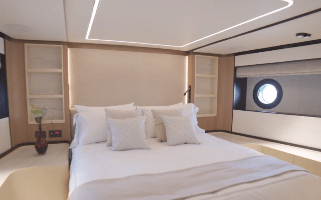 This 111 foot superyacht has a glass-bottom pool