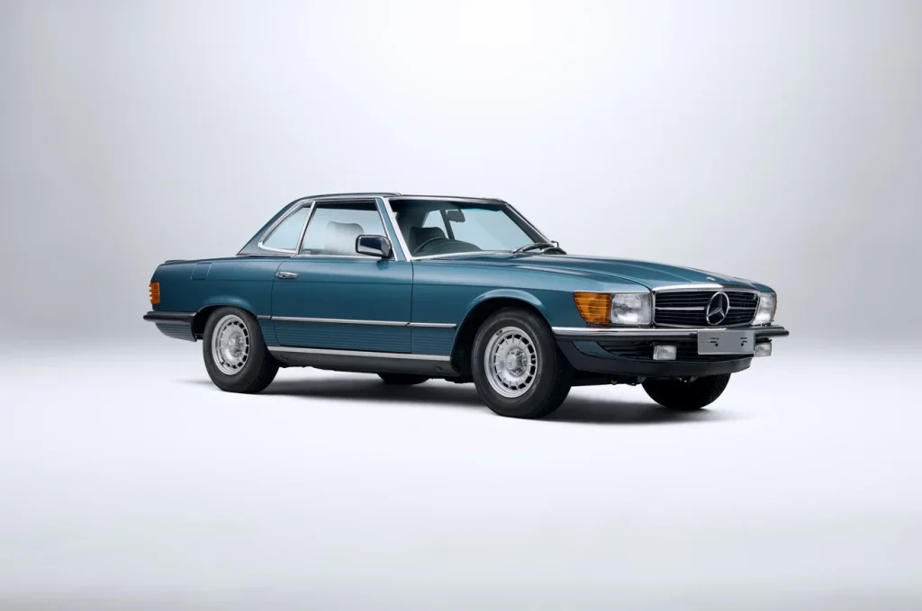 A 1982 Mercedes 500SL R107 SL has been discovered in untouched condition, preserved as a classic Mercedes with only 42 miles recorded