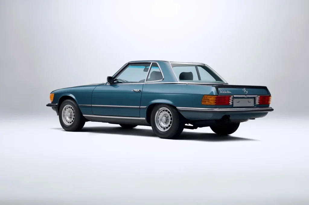 A 1982 Mercedes 500SL R107 SL has been discovered in untouched condition, preserved as a classic Mercedes with only 42 miles recorded