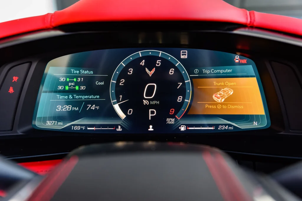 This 2023 Chevrolet Corvette Z06 Convertible 3LZ is a mid-engine supercar but also a traditional muscle car