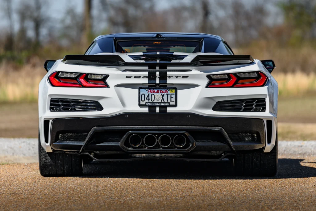 This 2023 Chevrolet Corvette Z06 Convertible 3LZ is a mid-engine supercar but also a traditional muscle car