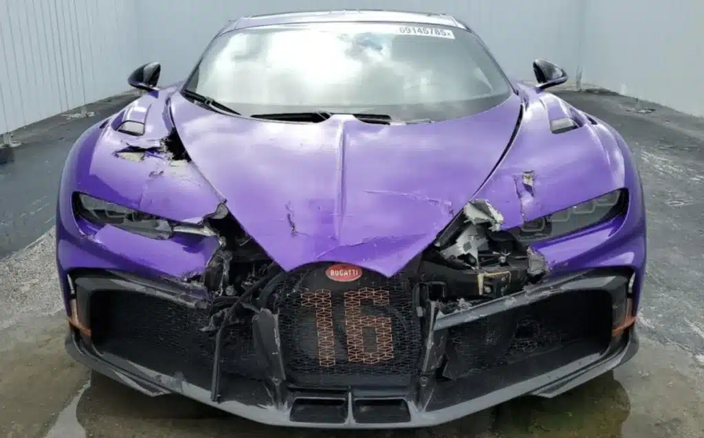 This 24-year-old YouTuber bought a Bugatti Chiron, wrecked it, and now he's selling it
