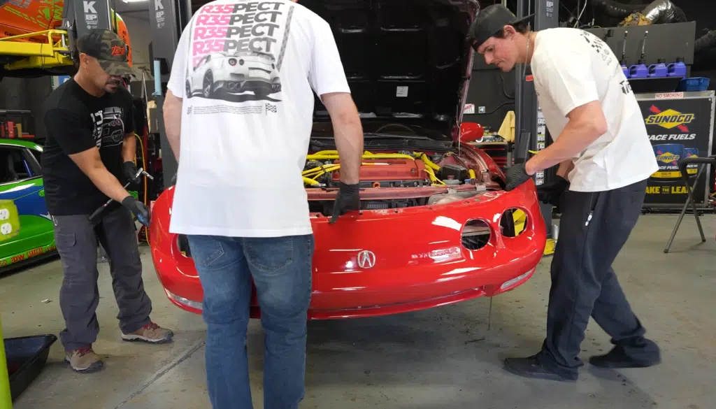 This 90s Integra was turned into a movie car replica at Throttle garage using authentic parts in a full Fast and Furious transformation