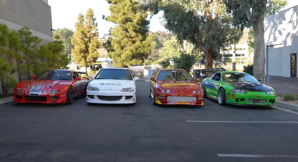 This 90s Integra was turned into a movie car replica at Throttle garage using authentic parts in a full Fast and Furious transformation