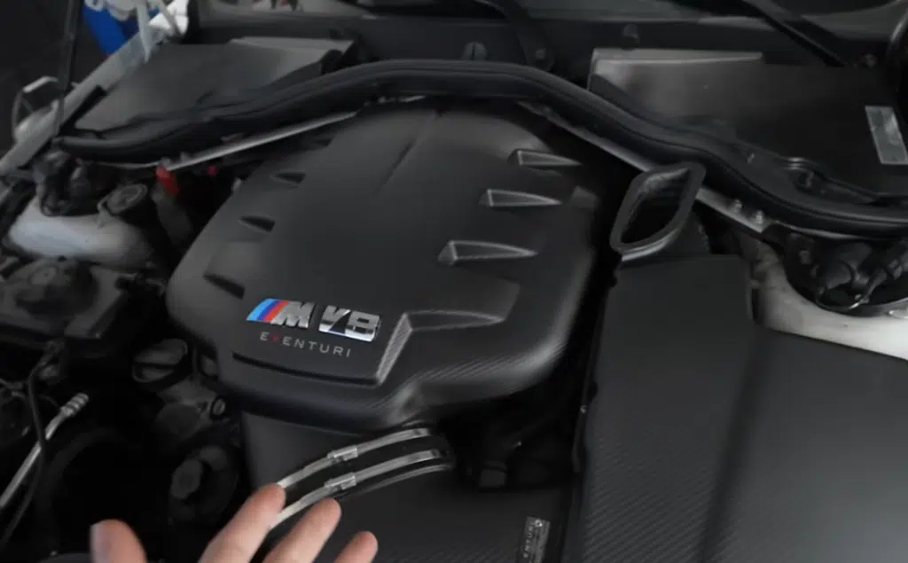 A BMW M3 E92 received a full custom build with carbon fiber upgrades, adaptive suspension, and a new exhaust in a surprise restoration project
