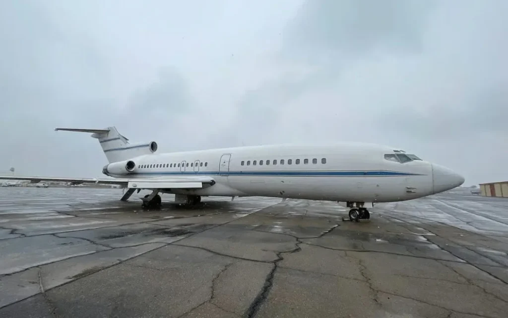 This Con Air Boeing 727 was just sold for peanuts after being rescued from an abandoned field at El Paso Airport in Texas, where it had 'lived' for 20 years