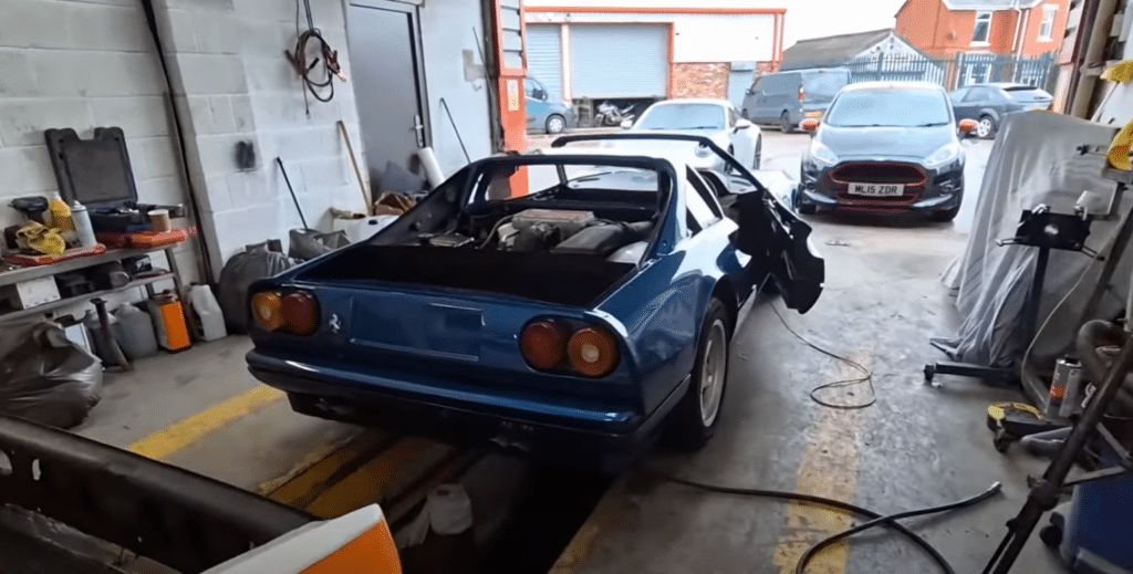 This Ferrari barn find is a vintage supercar undergoing a classic Ferrari restoration, part of a meticulous Ferrari restoration effort to revive a legend