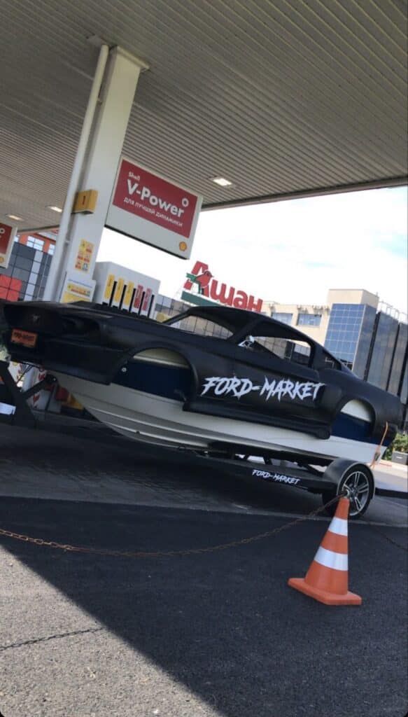 This Ford Mustang can ride on water