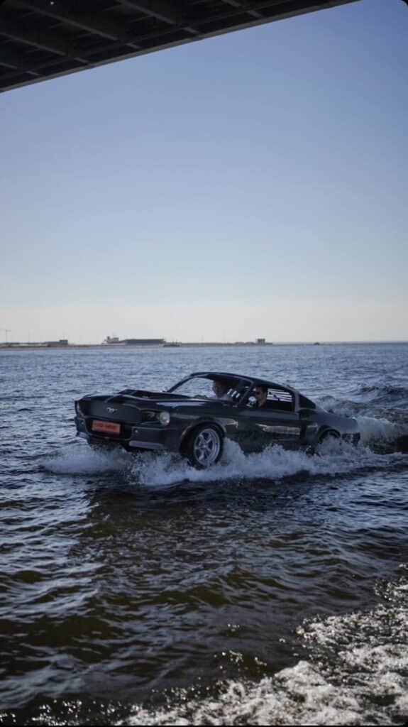 This Ford Mustang can ride on water