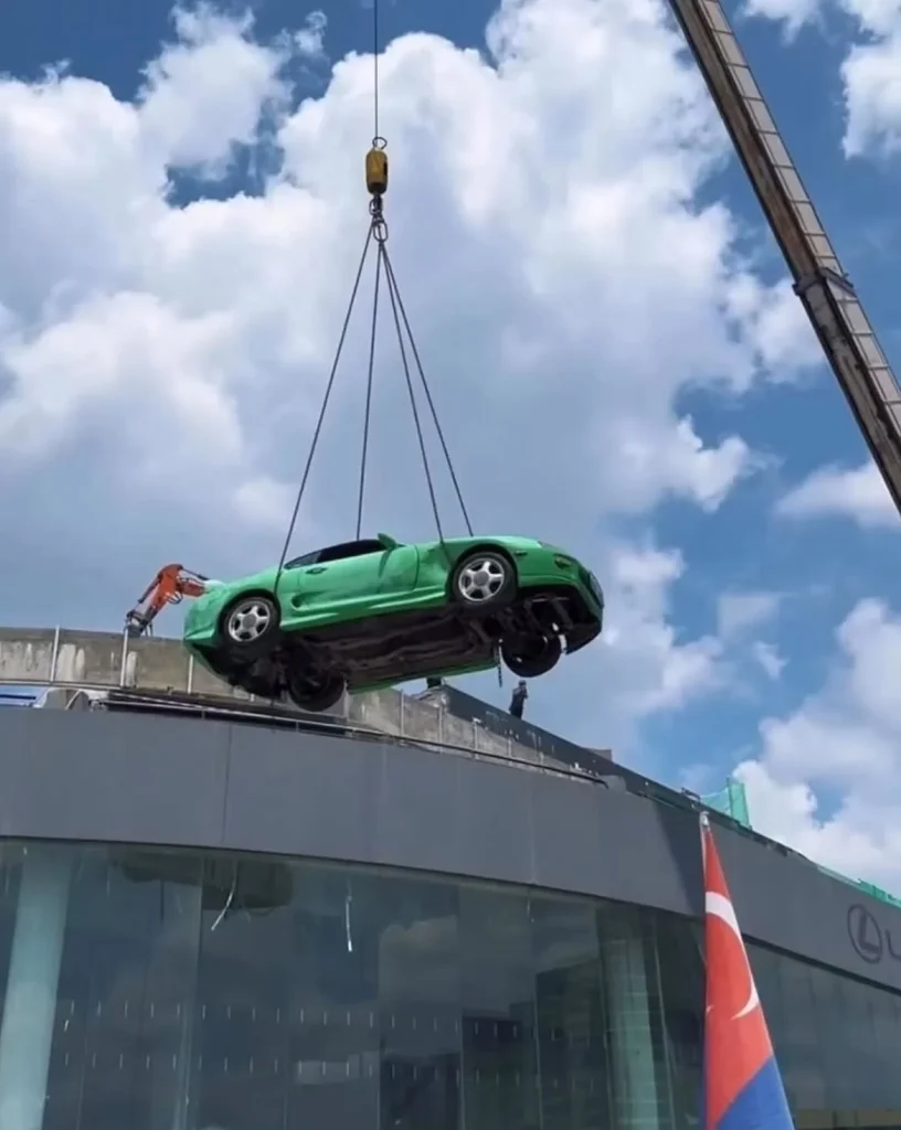 This Toyota Supra spent over 20 years 'living' atop the roof of a dealership in Malaysia