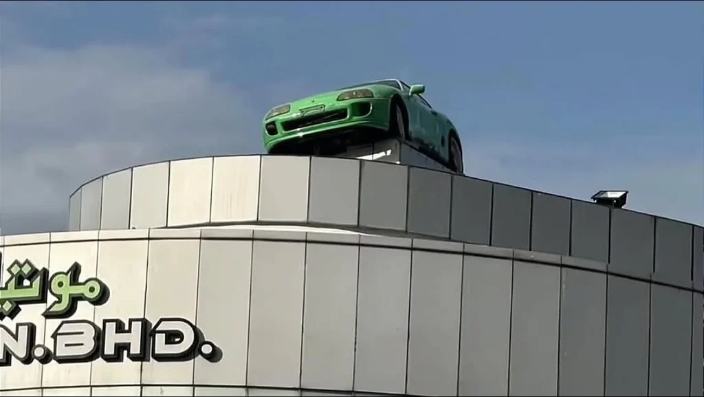 This Toyota Supra spent over 20 years 'living' atop the roof of a dealership in Malaysia