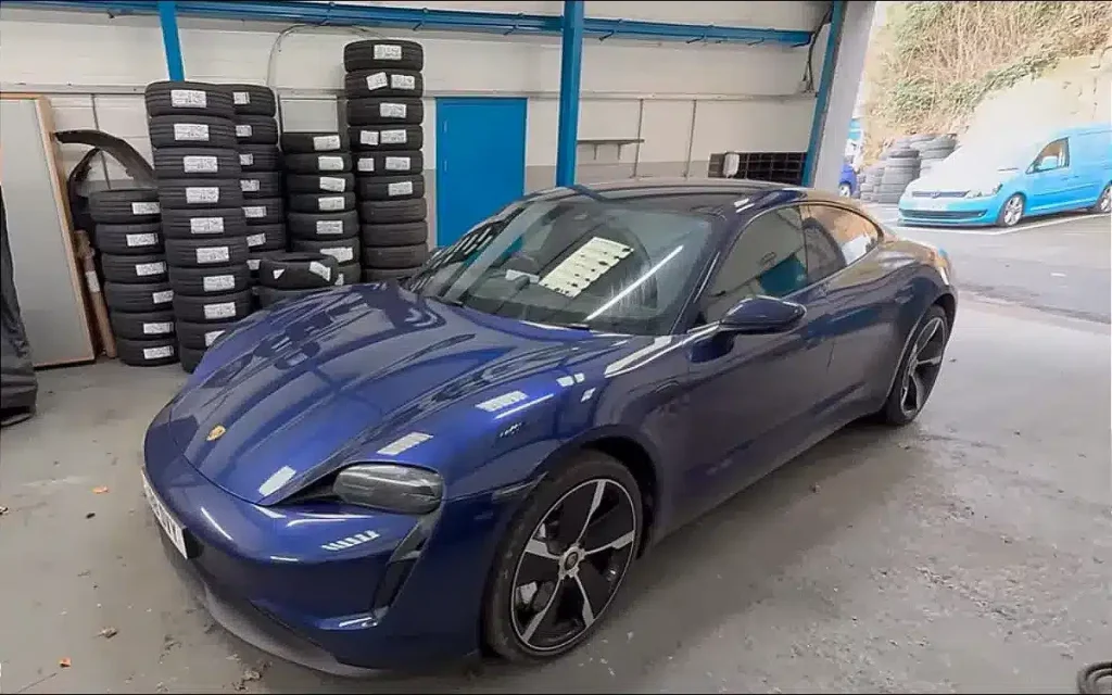 This UK YouTuber decided to check how much his Porsche Taycan EV was worth after a relatively short time and limited mileage