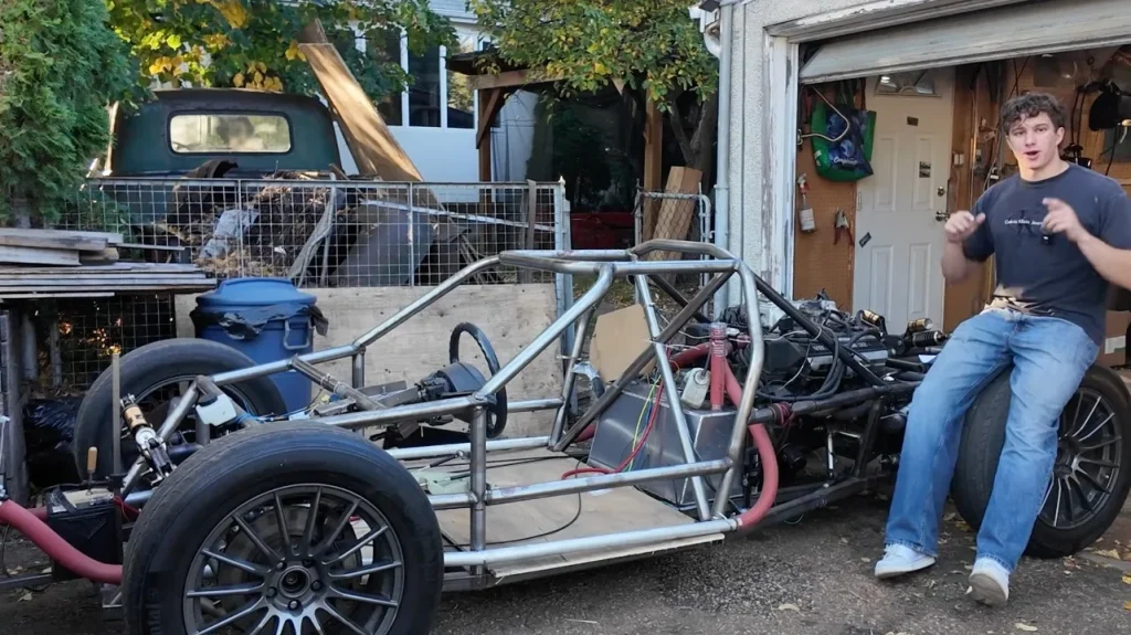 This Canada YouTuber built a DIY V8 race car starting from scratch with literally zero experience, but the result is amazing