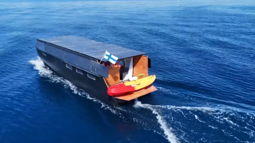 This YouTuber did something ingenious and mildly crazy after sailing from Finland to Spain in a solar-powered yacht that he built by himself