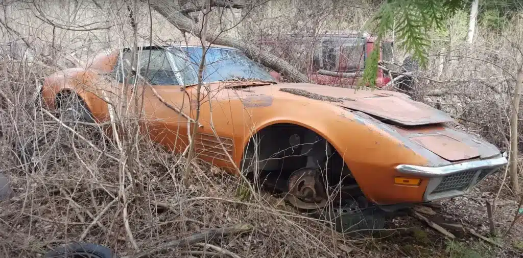 This YouTuber found a huge junkyard in Michigan with some abandoned muscle cars