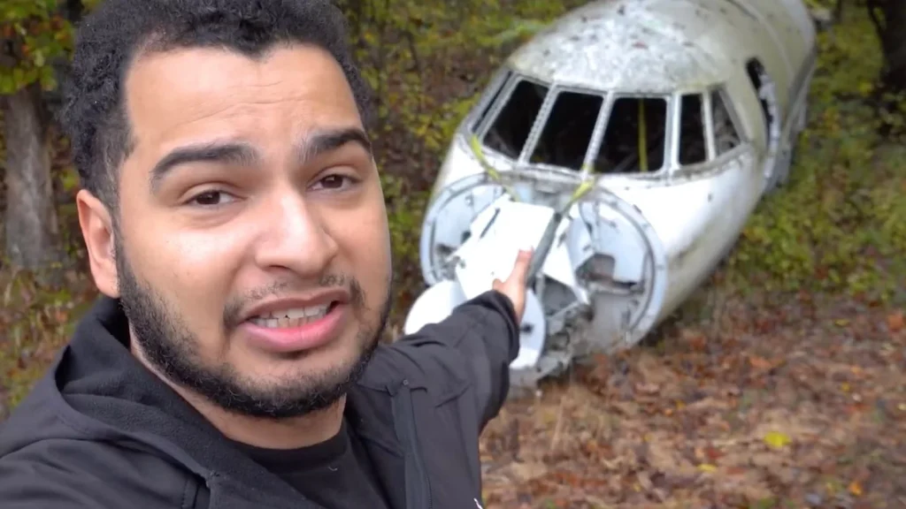 This YouTuber found an abandoned private jet deep in the woods, and no one has any idea how it got here