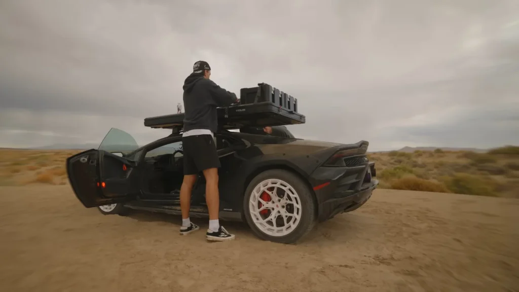 This YouTuber from Utah took his 1,900-horsepower Lamborghini Huracán Sterrato to the desert to test it out as an overlander