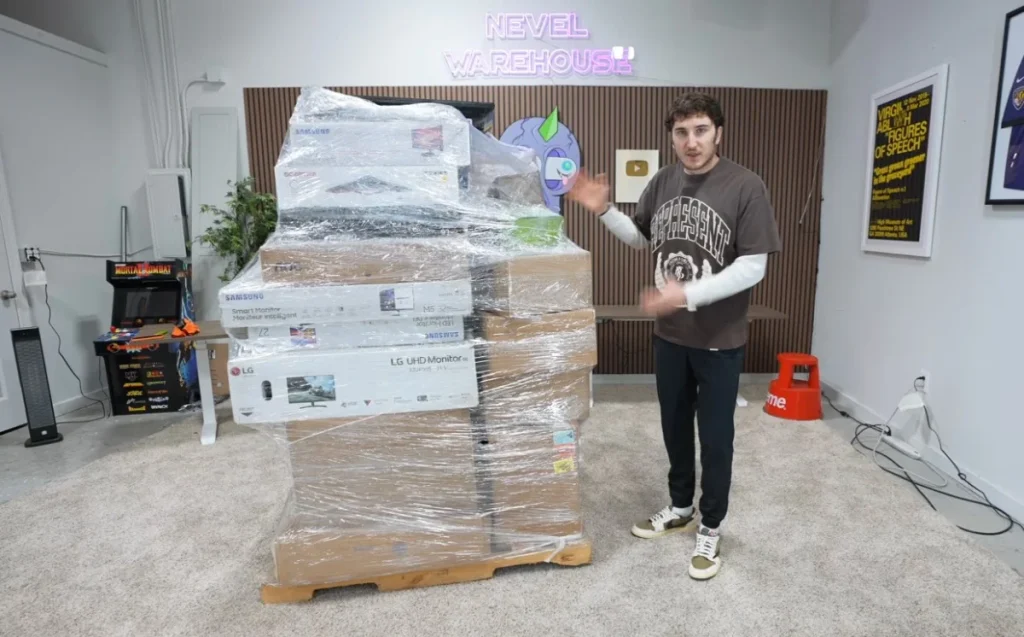 This YouTuber in Georgia bought an Amazon return pallet packed of tech and gaming stuff for just $880 to see if he could turn a profit