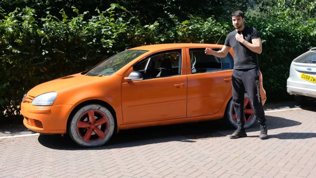 This guy tried killing a Volkswagen Golf in a durability test and then tried selling the car to WeBuyAnyCar, and that's when things got even crazier