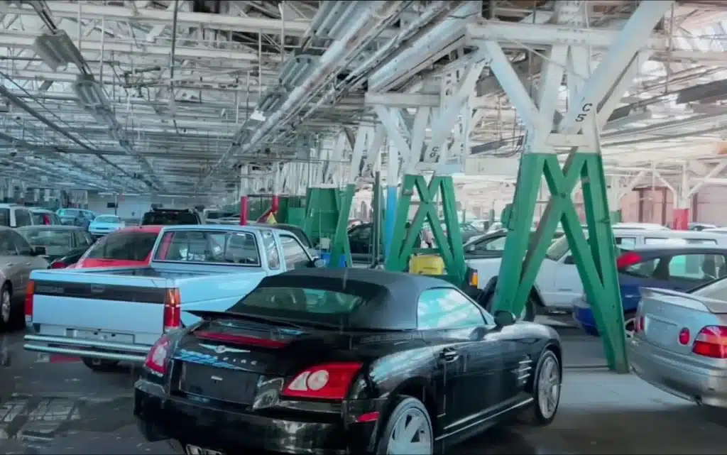 This abandoned cartel chop shop is hiding a massive fleet of potentially stolen luxury cars