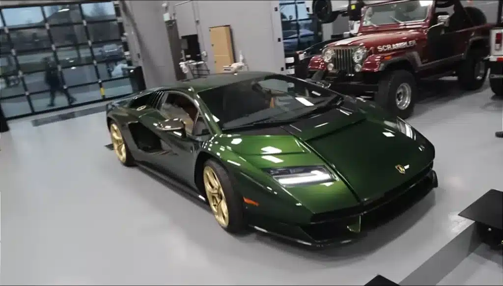This car collector in Utah just documented the delivery of a $3 million Lamborghini Countach LPI 800-4