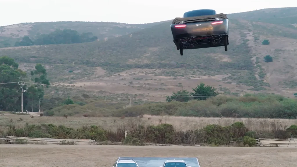 This company responded to the Tesla Roadster unveil by performing an equally impressive stunt flying across multiple Teslas