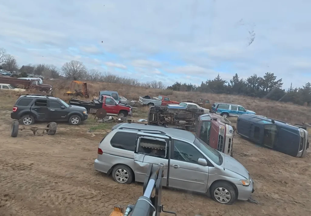 This guy accidentally found some pretty cool stuff inside a forgotten van in a scrapyard