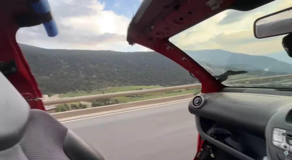 This guy drove a Peugeot across Europe and gradually removed parts from the car for an experiment