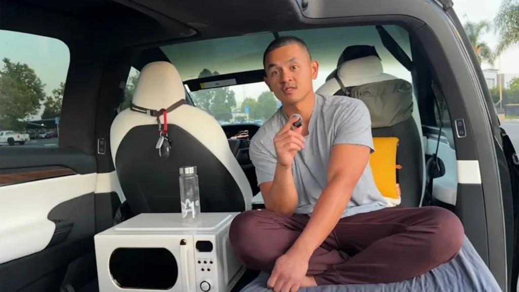 This guy has been living in his Tesla Model X for a couple of years, saving a fortune in the process