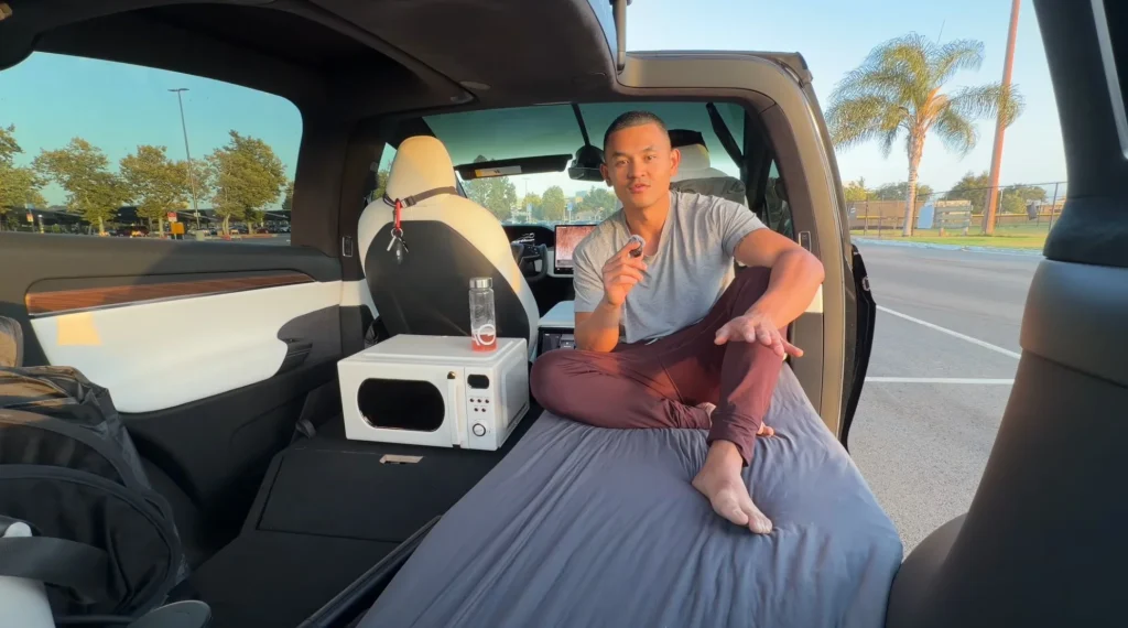 This guy has been living in his Tesla Model X in California for two years after losing his job, ironically, at Tesla