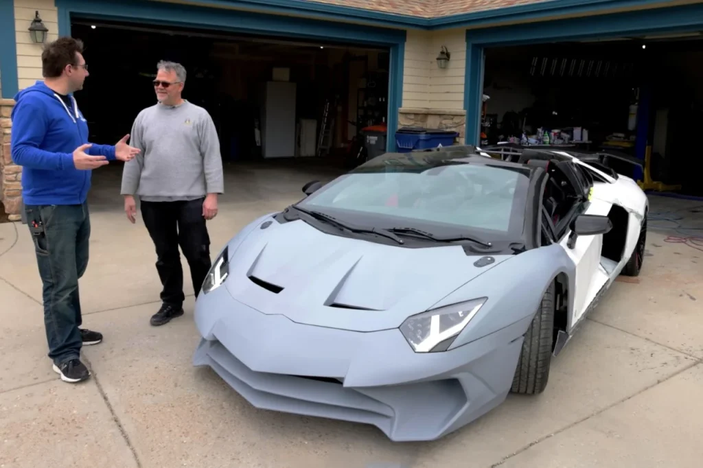 This guy in Colorado built an entire DIY Lamborghini Aventador in his backyard from scratch using 3D printers, and it cost him the same price as a new Hyundai Venue
