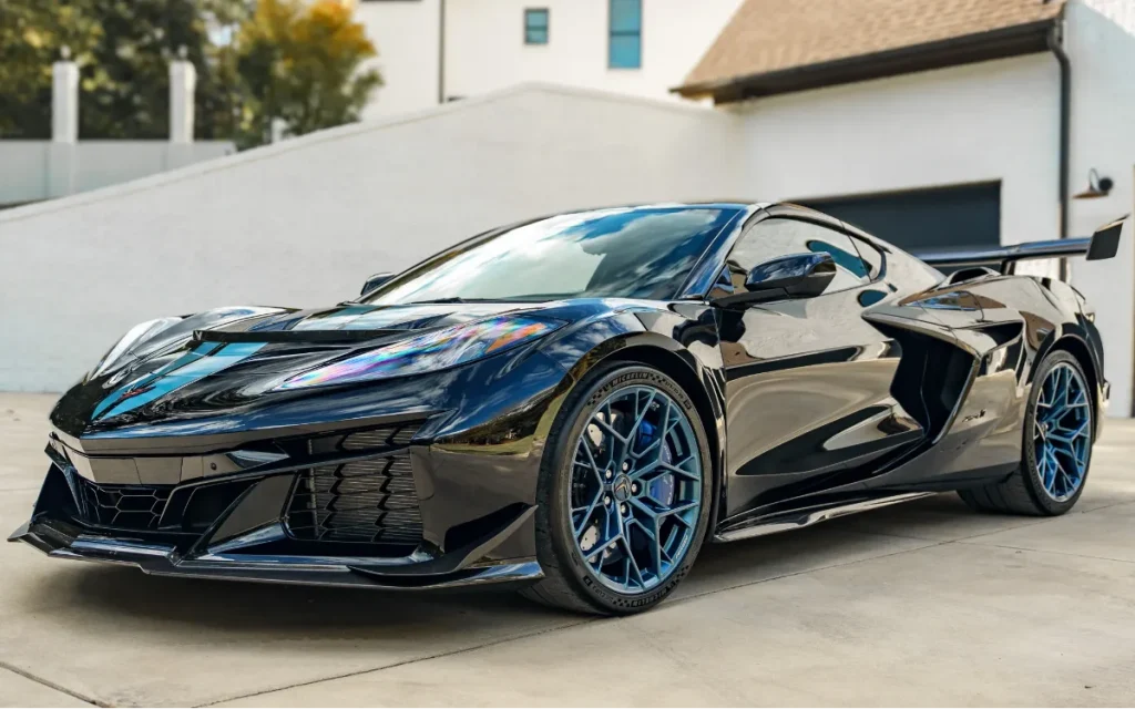 This guy is apparently considering trading his Chevy Corvette in for a Lucid Air