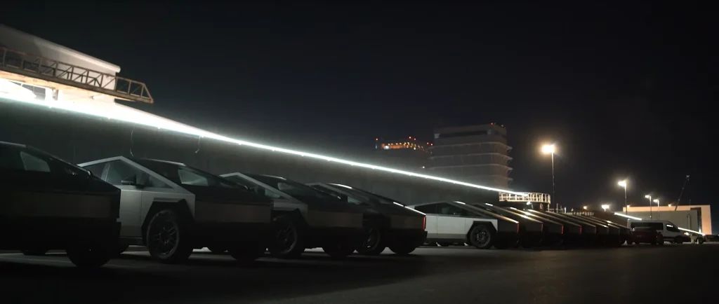 This guy traveled to Texas to find out what was going on with the 1,000+ Tesla Cybertrucks that SpaceX bought