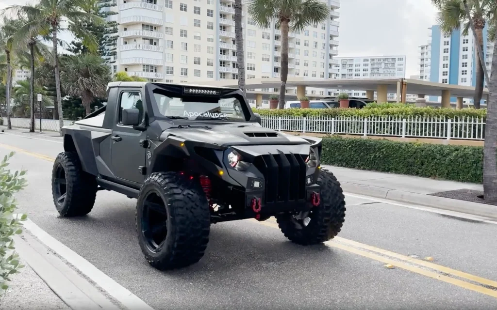 This is the Apocalypse Speedster Cheetah, a custom off-roader powered by a supercharged Hellcat V8