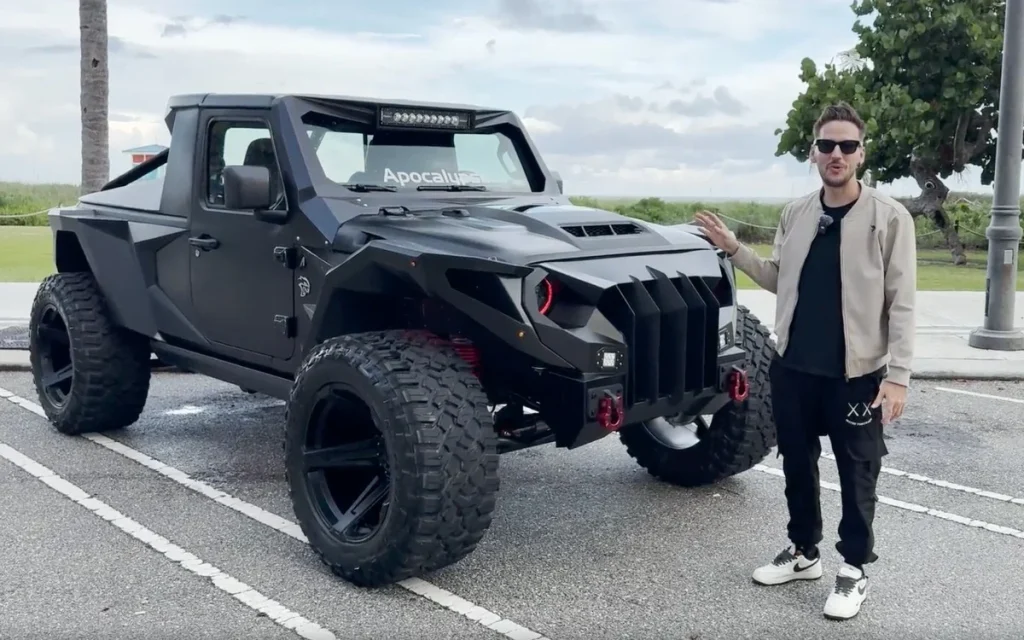 This is the Apocalypse Speedster Cheetah, a custom vehicle powered by a supercharged Hellcat V8