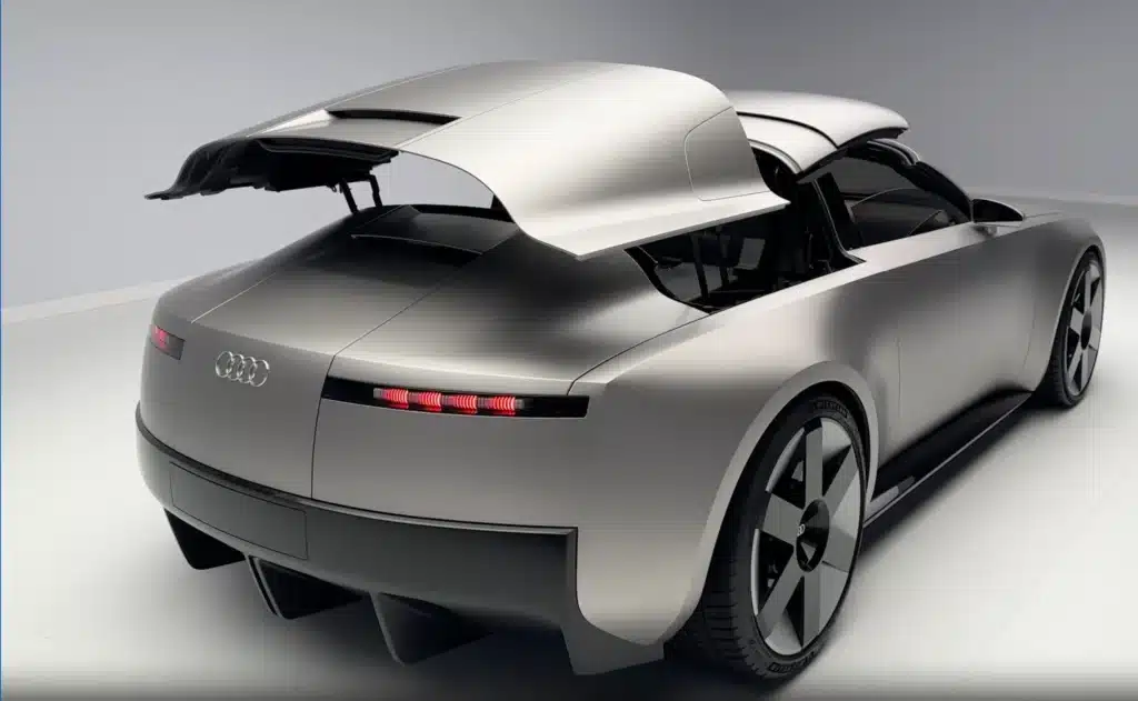 This is the Audi Concept C, an open-top, all-electric sportscar concept that many people will call the new Audi TT