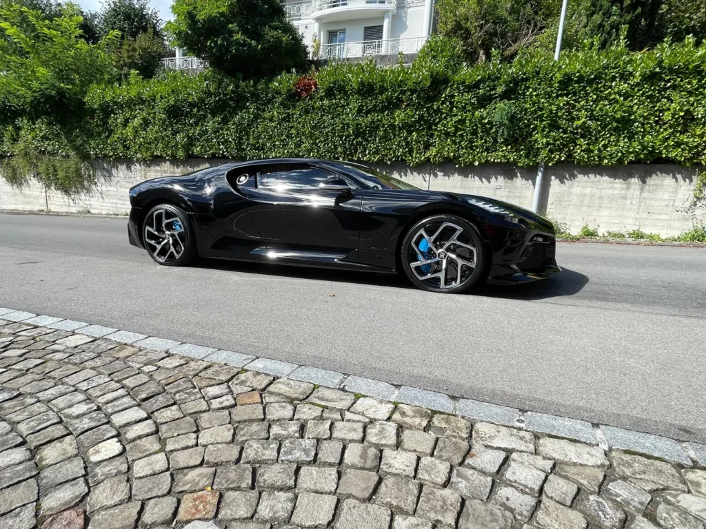 This is the Bugatti La Voiture Noire, arguably the most important modern Bugatti hypercar ever made, and definitely the rarest