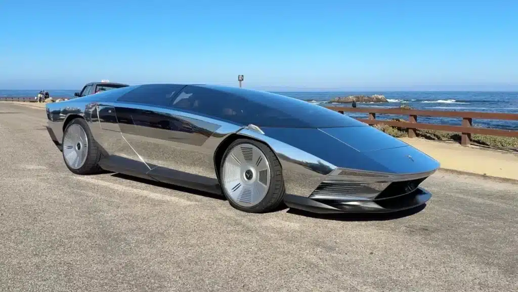 This is the GFG Style Peralta S, a wedge-shaped Maserati tribute designed by Giugiaro