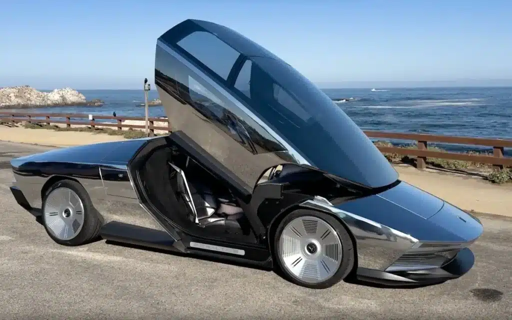 This is the GFG Style Peralta S, a wedge-shaped Maserati tribute designed by Giugiaro