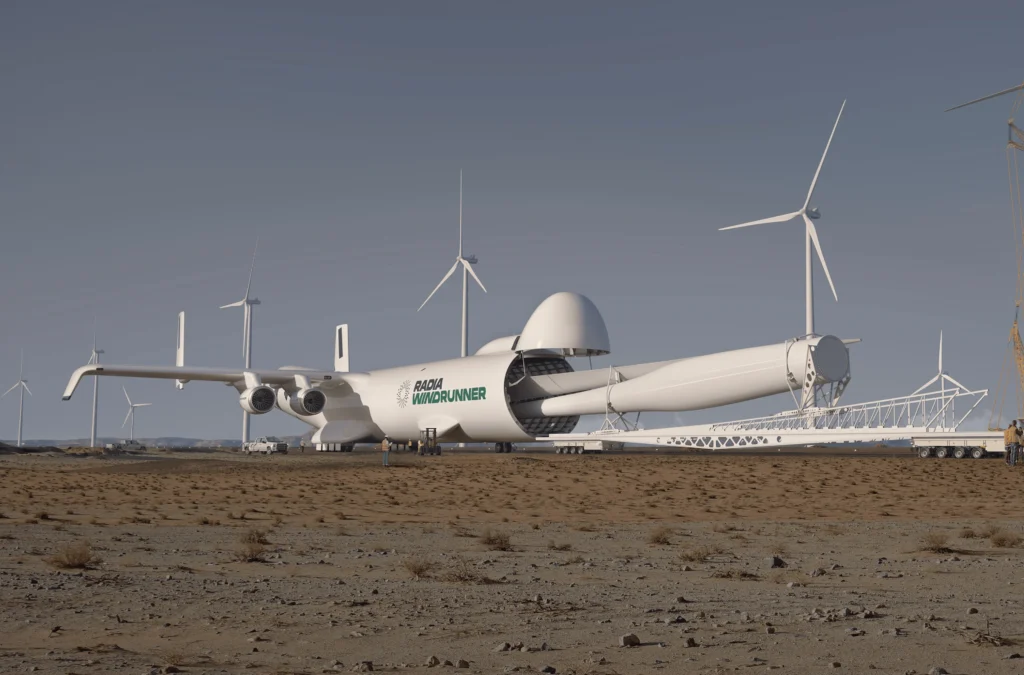 This is the Radia WindRunner, a proposed cargo aircraft that, if completed, would become the world's largest airplane