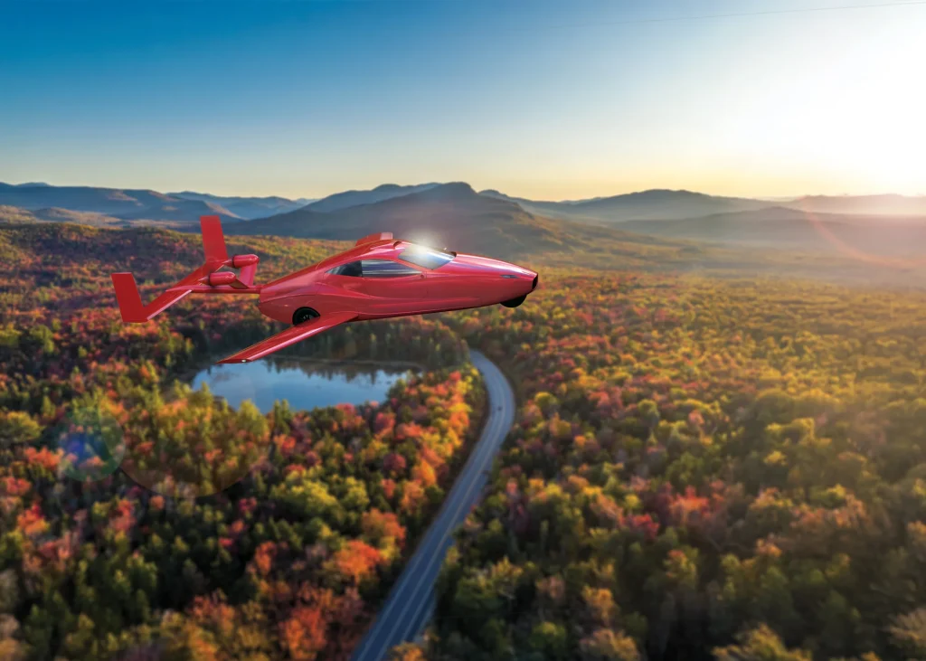 This is the Samson Sky Switchblade, a flying car with switchblade-like wings that's faster than most supercars on the road today