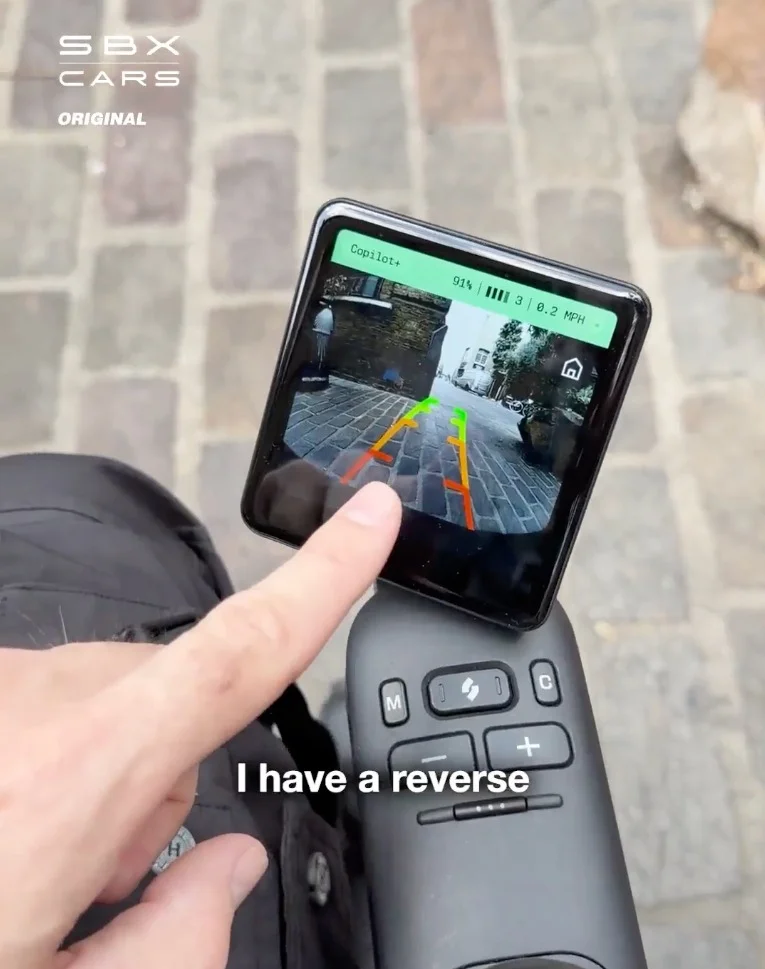 This is the Strutt ev1c, a semi-autonomous mobility scooter that's like the Ferrari or mobility scooters
