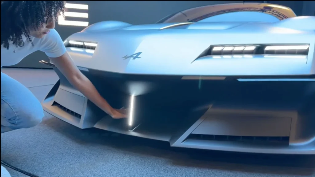 This is the new Alpine A310 VISION concept, a tribute to the iconic A310
