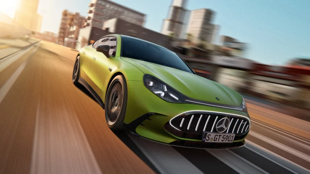 This is the new all-electric Mercedes-AMG 4-Door, which means what you're looking at here is also Mercedes' flagship model